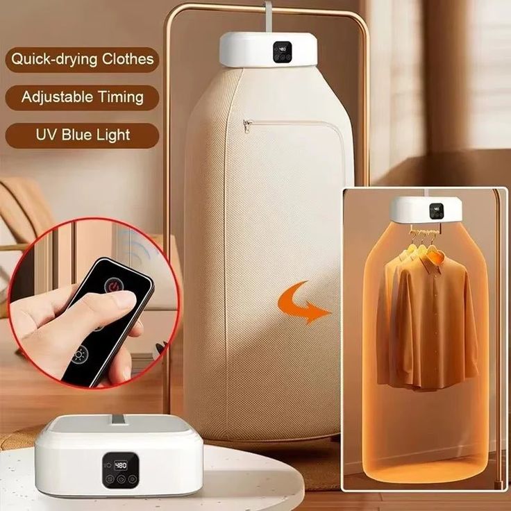 Portable Smart Clothes Dryer | Foldable Electric Drying Cabinet