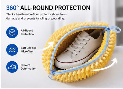 Premium Microfiber Chenille Mop Head Refill with Zipper | Super Absorbent Dust & Floor Cleaning Pad