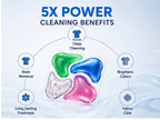 5-in-1 Liquid Laundry Detergent Pods | Deep Cleaning, Stain Removal & Fabric Care