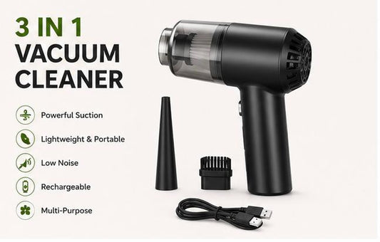 Portable Mini Vacuum Cleaner – Cordless Handheld Dust Cleaner for Car, Sofa, Keyboard & Tight Spaces