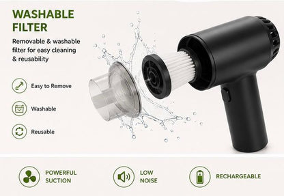 Portable Mini Vacuum Cleaner – Cordless Handheld Dust Cleaner for Car, Sofa, Keyboard & Tight Spaces