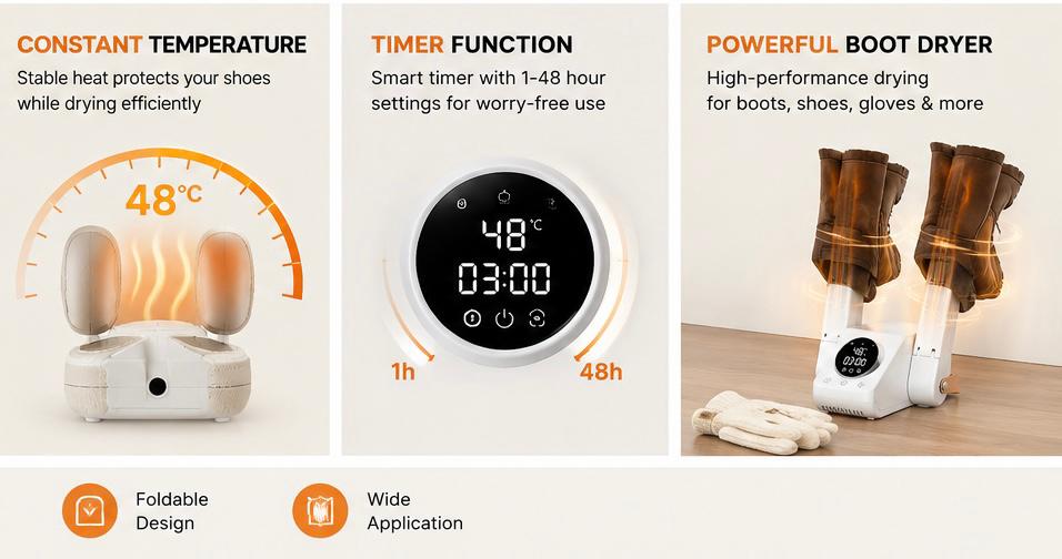 360° Electric Shoe Dryer