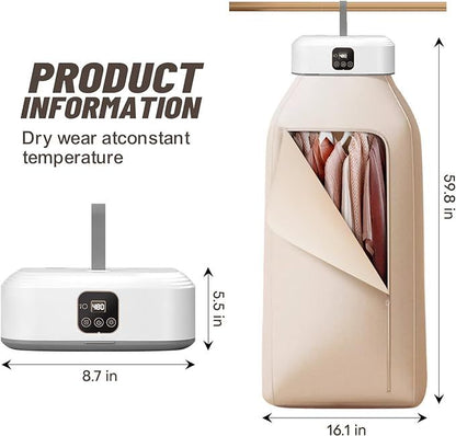 Portable Smart Clothes Dryer | Foldable Electric Drying Cabinet