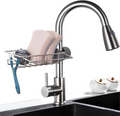 Sink Faucet Storage Rack Organizer – No-Drill Stainless Steel Sponge Holder for Kitchen & Bathroom
