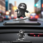Cute Surfing Bear Car Dashboard Ornament | Solar-Powered Bobblehead Dashboard Decoration